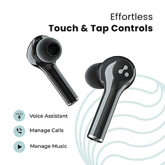 Ambrane NeoBuds 33 True Wireless in Ear Earbuds with Mic, 19 Hours Total Playtime, High Bass  (Black)