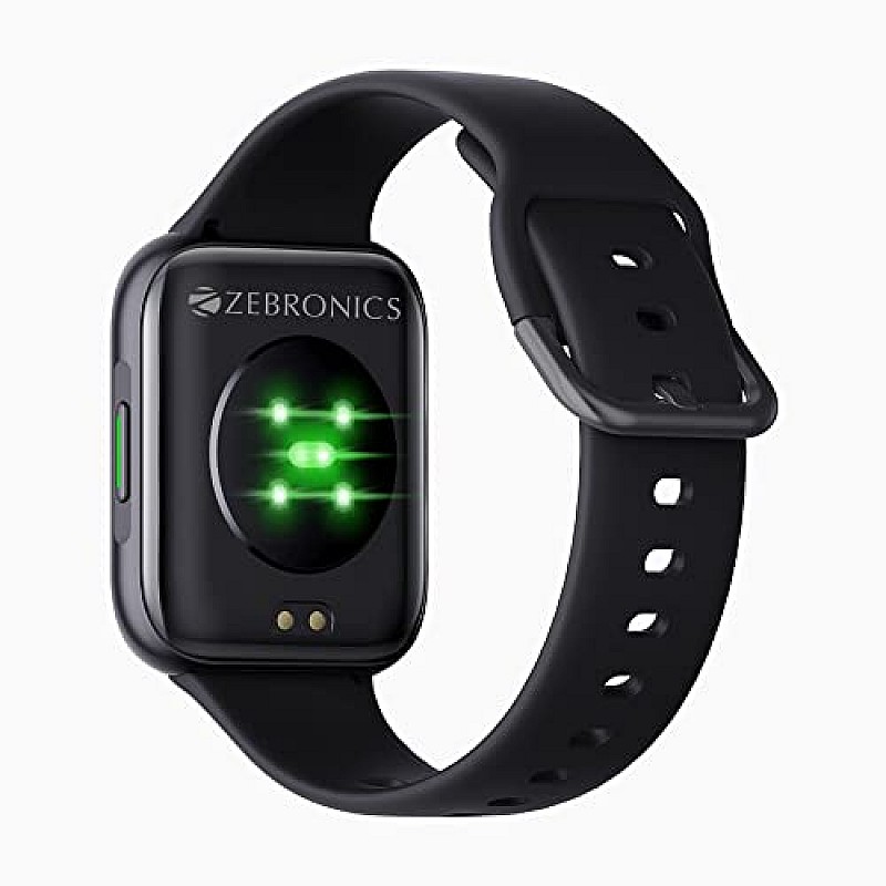 ZEBRONICS Zeb-Fit1220CH Smart Fitness Watch (Black Rim + Black Strap)