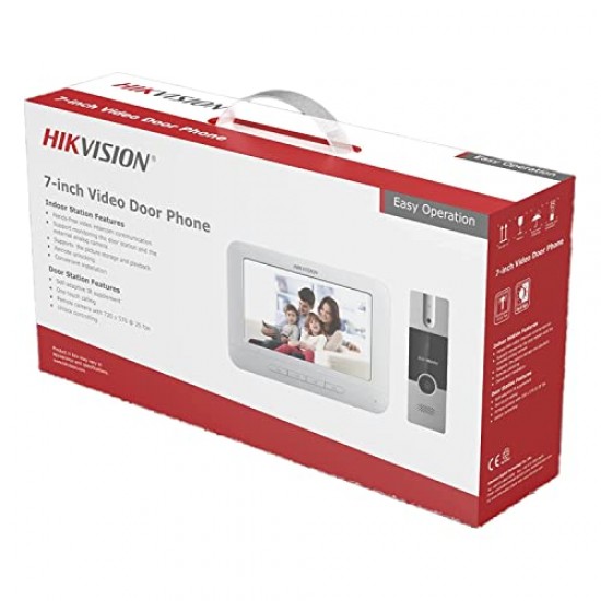 HIKVISION IP Based Wireless Video Door Phone-Bell 7-inch Colorful TFT Screen|Resolution 1080p
