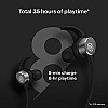 Noise Flair Bluetooth Wireless in Ear Earphones with Mic Dual Smart with Touch  (Carbon Black)