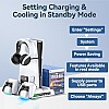 Oivo Ps5 Stand Suction Cooling Station With AC Adapter Ps5 Controller 