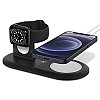 Spigen Mag Fit Duo 2 in 1 mobile stand Compatible with MagSafe Charger Stand for - Black