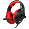 Zebronics ZEB-RUSH Premium Wired Gaming On Ear Headphone with RGB LED Red