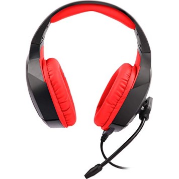 Zebronics ZEB-RUSH Premium Wired Gaming On Ear Headphone with RGB LED Red Zebronics ZEB-RUSH Premium Wired Gaming On Ear Headphone with RGB LED Red