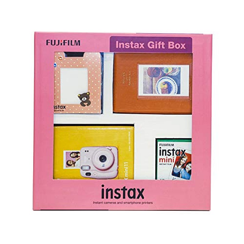 Fujifilm Instax Mini 11 Instant Camera (Lilac Purple) Gift Box with 10 Shots