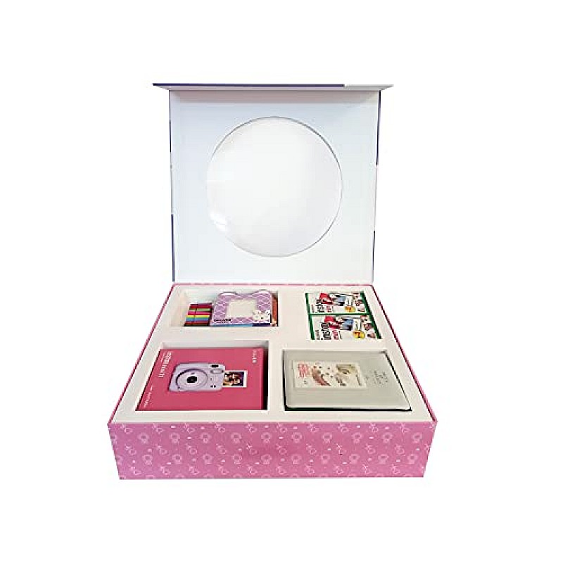 Fujifilm Instax Mini 11 Instant Camera (Ice White) Happiness Box with 40 Shots