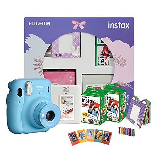 Fujifilm Instax Mini 11 Instant Camera (Sky Blue) Happiness Box with 40 Shots Fujifilm Instax Mini 11 Instant Camera (Sky Blue) Happiness Box with 40 Shots
