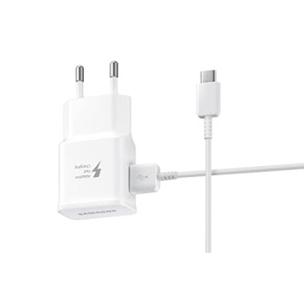 Samsung Original 15W Single Port, USB-A Charger (Cable Included), White Samsung Original 15W Single Port, USB-A Charger (Cable Included), White