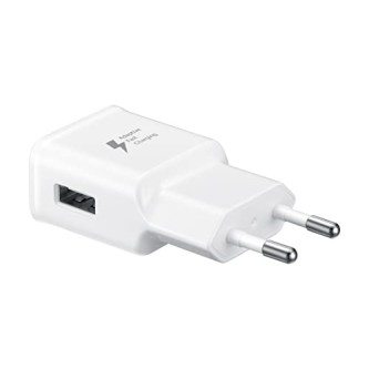 Samsung Original 15W Single Port, USB-A Charger (Cable Included), White Samsung Original 15W Single Port, USB-A Charger (Cable Included), White