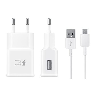 Samsung Original 15W Single Port, USB-A Charger (Cable Included), White Samsung Original 15W Single Port, USB-A Charger (Cable Included), White