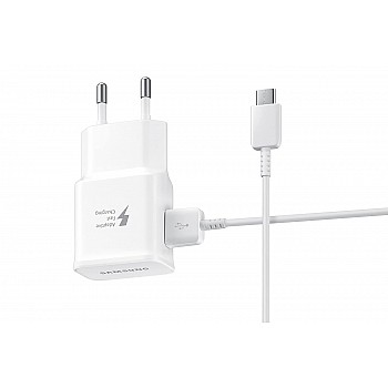 Samsung Original 15W Single Port, USB-A Charger (Cable Included), White