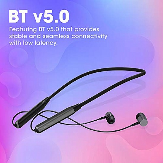 ZEBRONICS Zeb Evolve Wireless Bluetooth in Ear Neckband Earphone (Gray)