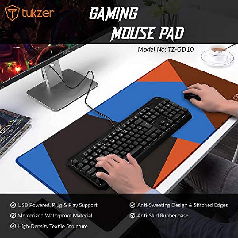 Tukzer Retro Extended Gaming Mouse Pad