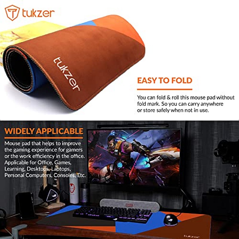 Tukzer Retro Extended Gaming Mouse Pad