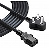 FEDUS 10 Meter Computer Power Cable Cord for Desktops PC and Printers/Monitor SMPS Power Cable IEC Mains Power Cable Black