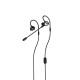 SteelSeries Tusq Wired in Ear Earphones with mic for Mobile Gaming, Detachable Boom (Black)