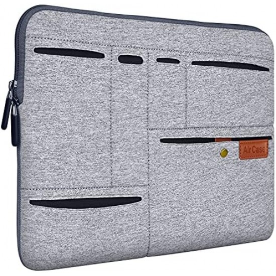 AirCase C74-15.6 Inch Protective Laptop Bag Sleeve Case Cover for Men and Women (Grey)