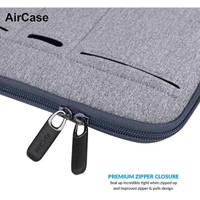 AirCase C74-15.6 Inch Protective Laptop Bag Sleeve Case Cover for Men and Women (Grey)