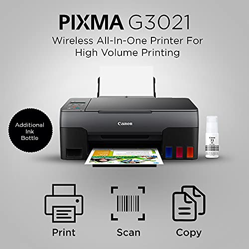 Canon PIXMA G3021 All-in-One Wi-Fi Ink Tank Colour Printer Black Canon PIXMA G3021 All-in-One Wi-Fi Ink Tank Colour Printer Black