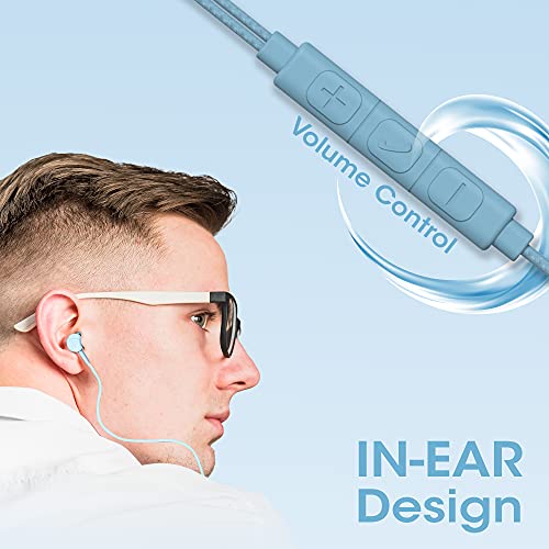 ZEBRONICS Zeb Buds C2 in Ear Type C Wired Earphones with Mic, Braided 1.2 Metre Cable, Metallic Design, (Blue) ZEBRONICS Zeb Buds C2 in Ear Type C Wired Earphones with Mic, Braided 1.2 Metre Cable, Metallic Design, (Blue)