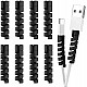 LAPSTER Spiral Charger Spiral Charger Cable Protectors for Wires Data Cable Saver Charging Cord Protective Cable Cover Set of 3 (12 Pieces)