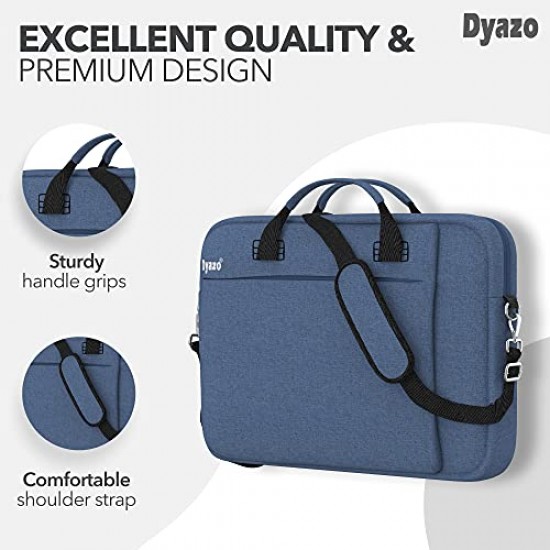 Dyazo Unisex Sleek Light Laptop Notebook Shoulder Briefcase Bag for 11 Inch to 15.6 Inches Laptops Compatible