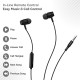PTron Pride Indie in-Ear Wired Earphones with Mic, Stereo Sound (Black)