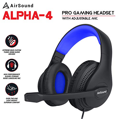 AirSound Alpha-4 Stereo Gaming for Noise Cancelling Wired Over-Ear Headphone (Black) AirSound Alpha-4 Stereo Gaming for Noise Cancelling Wired Over-Ear Headphone (Black)