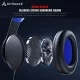 AirSound Alpha-4 Stereo Gaming for Noise Cancelling Wired Over-Ear Headphone (Black)