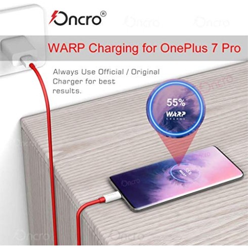 ONEPLUS   Type C Charging 6.5A Warp Charge Usb C To Usb C Male, Replacement 65W Fast Charger Cord Cable 