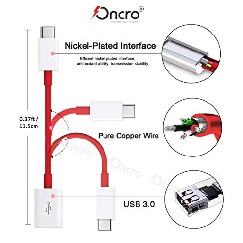 ONEPLUS   Type C Charging 6.5A Warp Charge Usb C To Usb C Male, Replacement 65W Fast Charger Cord Cable 