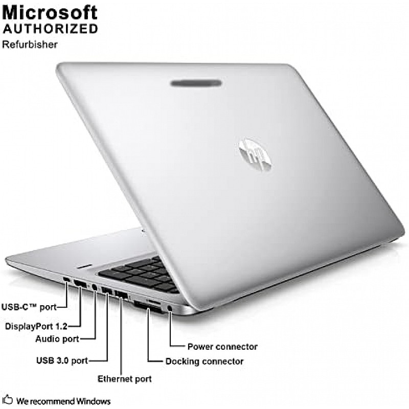 HP 850 G3 15.6 inches Laptop, Core i5-6200U 2.3GHz, 8GB RAM, 256GB Solid State Drive, Windows 10 Pro 64bit  Refurbished