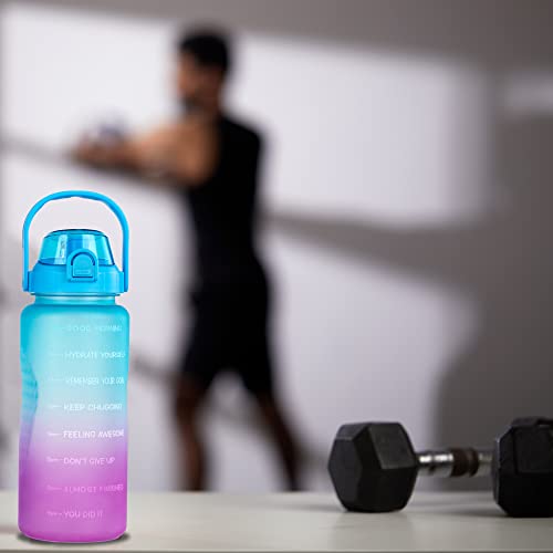 AIrtree Unbreakable Water Bottle with Motivational Time Marker, Water bottle for Gym Office| Mobile app with Drinking water reminder | Orange Teal AIrtree Unbreakable Water Bottle with Motivational Time Marker, Water bottle for Gym Office| Mobile app with Drinking water reminder | Orange Teal