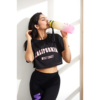 AIrtree Unbreakable Water Bottle with Motivational Time Marker, Water bottle for Gym Office| Mobile app with Drinking water reminder | Orange Teal AIrtree Unbreakable Water Bottle with Motivational Time Marker, Water bottle for Gym Office| Mobile app with Drinking water reminder | Orange Teal