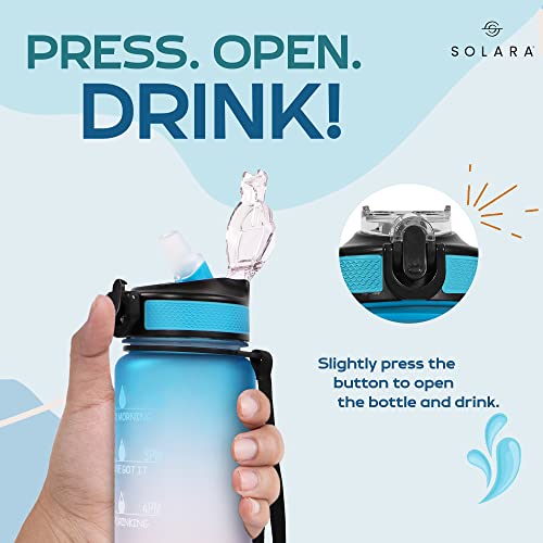 AIrtree Unbreakable Water Bottle with Motivational Time Marker, Water bottle for Gym Office| Mobile app with Drinking water reminder | Orange Teal AIrtree Unbreakable Water Bottle with Motivational Time Marker, Water bottle for Gym Office| Mobile app with Drinking water reminder | Orange Teal