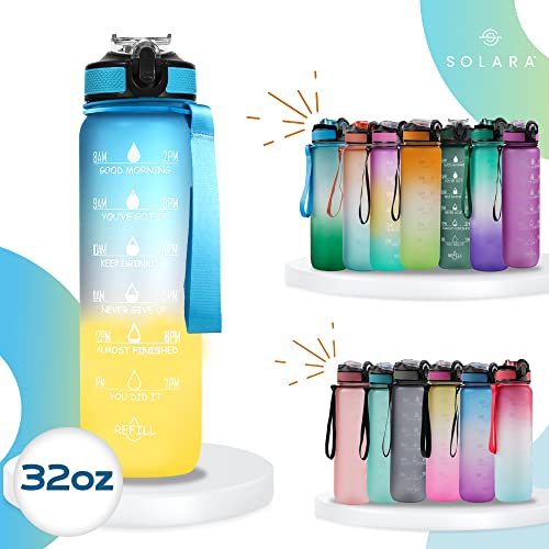 AIrtree Unbreakable Water Bottle with Motivational Time Marker, Water bottle for Gym Office| Mobile app with Drinking water reminder | Orange Teal AIrtree Unbreakable Water Bottle with Motivational Time Marker, Water bottle for Gym Office| Mobile app with Drinking water reminder | Orange Teal
