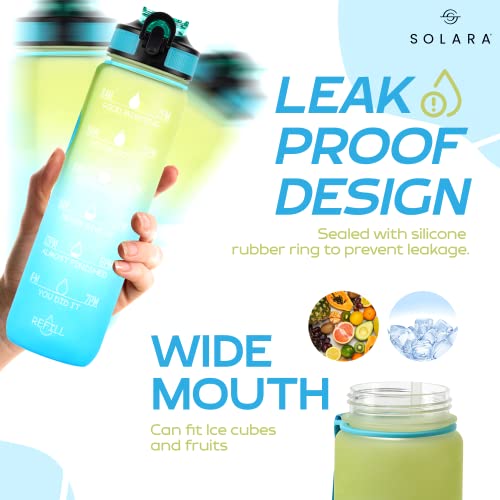 AIrtree Unbreakable Water Bottle with Motivational Time Marker, Water bottle for Gym Office| Mobile app with Drinking water reminder | Orange Teal AIrtree Unbreakable Water Bottle with Motivational Time Marker, Water bottle for Gym Office| Mobile app with Drinking water reminder | Orange Teal
