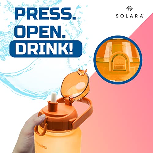 AIrtree Unbreakable Water Bottle with Motivational Time Marker, Water bottle for Gym Office| Mobile app with Drinking water reminder | Orange Teal AIrtree Unbreakable Water Bottle with Motivational Time Marker, Water bottle for Gym Office| Mobile app with Drinking water reminder | Orange Teal