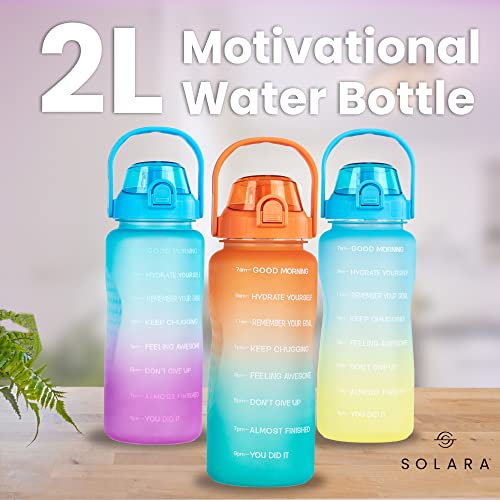 AIrtree Unbreakable Water Bottle with Motivational Time Marker, Water bottle for Gym Office| Mobile app with Drinking water reminder | Orange Teal AIrtree Unbreakable Water Bottle with Motivational Time Marker, Water bottle for Gym Office| Mobile app with Drinking water reminder | Orange Teal