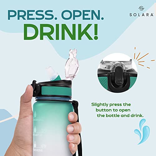 AIrtree Unbreakable Water Bottle with Motivational Time Marker, Water bottle for Gym Office| Mobile app with Drinking water reminder | Orange Teal AIrtree Unbreakable Water Bottle with Motivational Time Marker, Water bottle for Gym Office| Mobile app with Drinking water reminder | Orange Teal