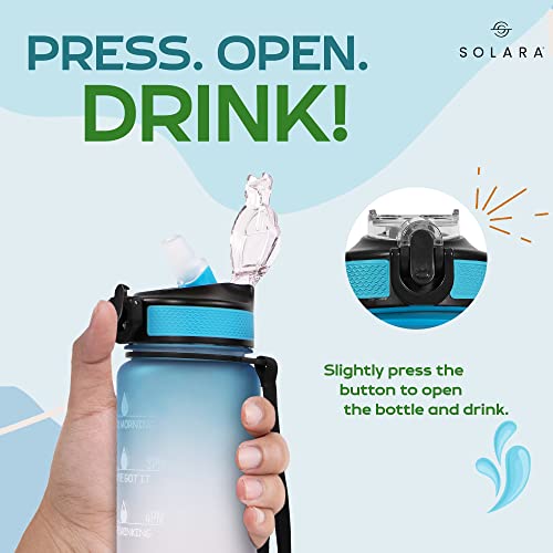 AIrtree Unbreakable Water Bottle with Motivational Time Marker, Water bottle for Gym Office| Mobile app with Drinking water reminder | Orange Teal AIrtree Unbreakable Water Bottle with Motivational Time Marker, Water bottle for Gym Office| Mobile app with Drinking water reminder | Orange Teal