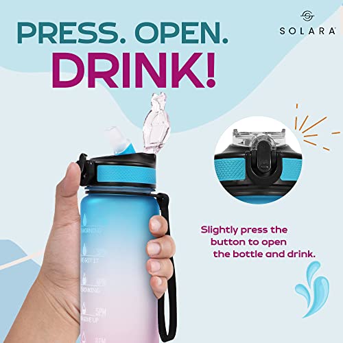 AIrtree Unbreakable Water Bottle with Motivational Time Marker, Water bottle for Gym Office| Mobile app with Drinking water reminder | Orange Teal AIrtree Unbreakable Water Bottle with Motivational Time Marker, Water bottle for Gym Office| Mobile app with Drinking water reminder | Orange Teal