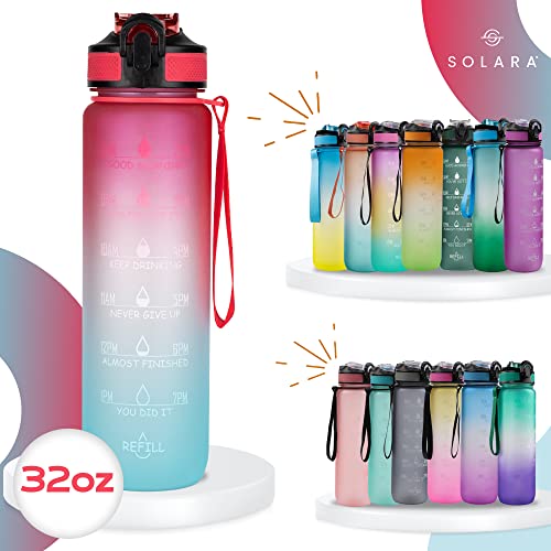 AIrtree Unbreakable Water Bottle with Motivational Time Marker, Water bottle for Gym Office| Mobile app with Drinking water reminder | Orange Teal AIrtree Unbreakable Water Bottle with Motivational Time Marker, Water bottle for Gym Office| Mobile app with Drinking water reminder | Orange Teal