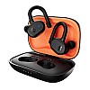 Skullcandy Push Active in-Ear Wireless Earbuds, 43 Hr Battery, Skull-iQ, Alexa Enabled Black Orange