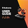 Skullcandy Push Active in-Ear Wireless Earbuds, 43 Hr Battery, Skull-iQ, Alexa Enabled Black Orange