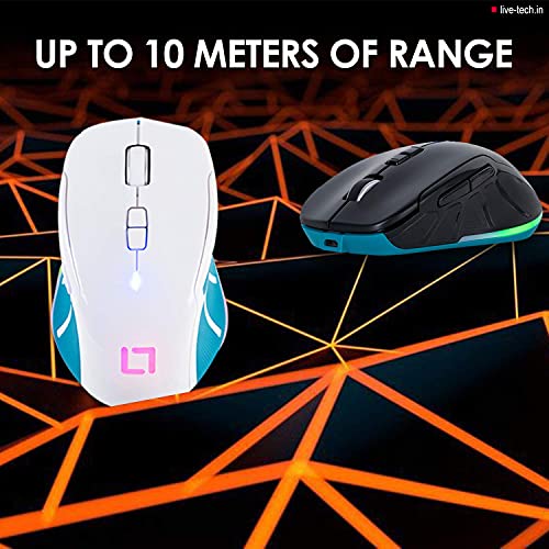 Live Tech Swift Bluetooth & 2.4G Inbuilt Rechargeable Battery Wireless Mouse, Bluetooth V5.0, (Black) Live Tech Swift Bluetooth & 2.4G Inbuilt Rechargeable Battery Wireless Mouse, Bluetooth V5.0, (Black)
