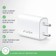 URBN 20W Type C QC+PD Adapter Dual Port Super Fast Charger Quick Charge 3.0 & Power Delivery 3.0 for iPhone (White)