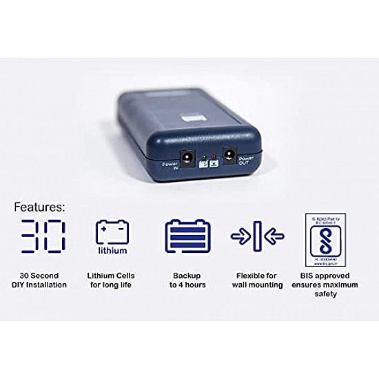 Luminous 1202 Mini Ups Dual-Band Router Ups Blue