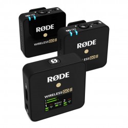 Rode Wireless Go II Dual Channel Wireless Microphone System, Black (Model Number: WIGOII)