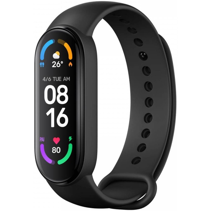 Xiaomi Mi Smart Band 6 - 1.56'' (3.96 cm) Large AMOLED Color Display, 2 Week Battery Life (Black)